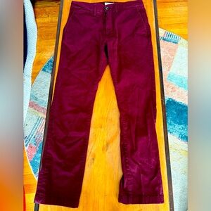 Goodfellow & Co Men's Deep Red Chinos